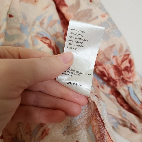 Free People I Found You Floral Top XS - Picture 7 of 7